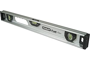 Stanley Xtht1-42132 Niveau Magnétique Droit 60Cm Gamme FatMax - Corps En Aluminium Ultra Leger - Fioles Monoblocs - Niveau Profilé Ultra Résistant - Précision +/- 1Mm/M
