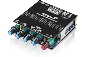 Nobsound Bluetooth Amplifier, 2.1 Channel Amplifier Board, Stereo Audio Receiver, TPA3116 chip Class D Digital Amp Module for Home Passive Speakers/Subwoofer