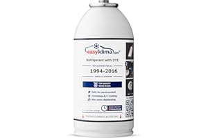 AUTO EASY KLIMA Refrigerante EasyKlima® R134a con tinte UV: recarga tú mismo el gas del aire acondicionado en coches fabricados entre 1994 y 2016.