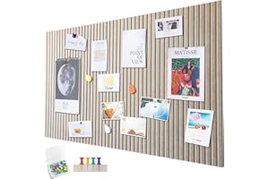 PENBINMALL Große Filz Pinnwand Selbstklebend,120 x 90cm Filzboard,dekorative Pinnwand aus Filz,0,9cm dick,faltbare Fototafel Memotafeln Memo Boards Bulletin Board Wanddekoration für Büro Küche,Dunkel Kamel