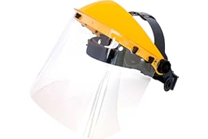Viwanda Pro-Gesichtsschutz SE3740 mit klarem PC-Visier - Professioneller Gesichtsschutzschirm EN 166 Gesichtsvisier