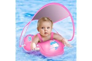 ‎LAYCOL LAYCOL Schwimmring Baby mit Abnehmbarem Sonnendach, Baby Float Aufblasbare Schwimmreifen Baby für Baby ab 3-36 Monate