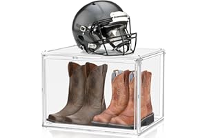 PANOONA Contenitore trasparente per oggetti da collezione, action figure in miniatura, protezione antipolvere(50x29.5x30cm)