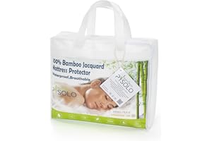 PISOLO Coprimaterasso Impermeabile in Bambù 90x200, coprimaterasso lussuoso comfort traspirante coprimaterasso igienico antiacaro, super protettivo, barriera antigoccia, morbido e silenzioso