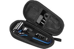 FYY Funda para maquinilla de afeitar para hombre, organizador de afeitadora eléctrica, funda protectora universal para Braun Series 3/5/7/9/5s/7s/9s, funda protectora de viaje, funda de transporte,