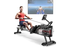 YAMO Rowing Machine, Rowing Machines for Home Gym, Max 150 Kg Weight Capacity, Get Kinomap App Membership, LCD Monitor, Easy Assembly, Ideal Rower for Home Cardio