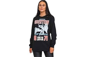 Led Zeppelin Maglietta con Logo Giapponese Ikarus a Maniche Lunghe, Colore Nero, Nero, XL