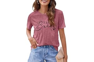 hohololo EVJF Tshirt Équipe de la mariée Équipe de la mariée pour Femmes T-Shirts de Demoiselles d'honneur T-Shirt Enterrement de Vie de Jeune Fille