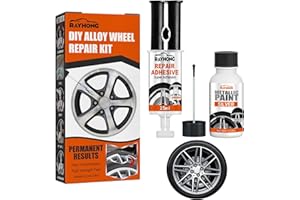Dificato Wheel Scratch Repair Kit, Quick and Easy Alloy Rim Scrapes Scratches Remover, Silver Wheel Paint, Car Rim Repair Kit, Alloy Wheel Repair Kit Fix Curb Rash Kit