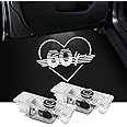 JHGFVC 2Pcs Car Door Lights Projector for Mini Clubman/Countryman/Paceman/Sports/Cooper R55 R56 R57 R58 R59 R60 R61 F55 F56 F57 Car Accessories - Ghost Shadow Welcome LED Puddle Lights (60)