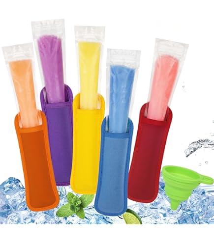 Sacchetti Per Ghiaccioli Fai Da Te - 200 Pezzi Con Imbuto, Senza BPA - Foto 4