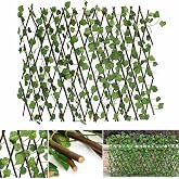 Nettenevime Yapay &Ccedil;i&ccedil;ek Akordiyon &Ccedil;it Yapay Sarmaşık lı Duvar Dekoru 210x90 cm
