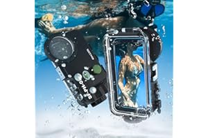 Starbea Unterwasser Handy Hülle wasserdichte Handyhülle für iPhone 16, 15,14,12/13 Pro 12/13 Pro MAX, 12/13 Mini Waterproof Mobile Phone Case Zugriff auf Kameraststeuerung SFPH02