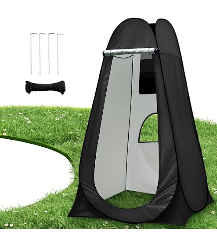 Tenda Campeggio da Doccia, FIRINER Tenda Spiaggia Pop-up Anti-UV per Cambiarsi all'aperto, Pescare, Fare il Bagno, Borsa Portatile Inclusa