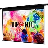 Duronic Projector Screen EPS80/43 HD Electric Projection Screen For | School | Theatre | Cinema | Home Projector (Screen: 163