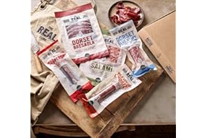 The Real Cure Great Taste Charcuterie Letterbox – 5 Award‑Winning Cured Meats for your Antipasti Hamper - British Charcuterie Hamper - Gift for Foodies, Men or Women