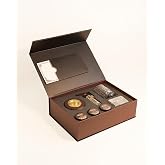 L&uuml;x Kutulu Hediyelik Viski T&uuml;ts&uuml;leme Seti / 1 Adet Smoker / 1 Adet Viski Bardağı / 6 Adet Viksi Taşı/Torch &Ccedil;akmak / 3 Farklı 