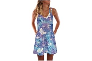 NNGOTD Robe été Femme Fluide Chic Été Robe de Plage Casual Grande Taille Robe Manches Courte Unie T-Shirt Bohême Midi Dress Robe Mi-Longue Chic élégante Sexy Robes Courte Rétro Jupe De Plage Robe Jeans Femme
