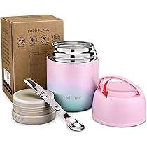 Boîte Isotherme 1,8 L Acier Inoxydable - Récipient Repas Chaud/Froid - Idéal Bureau École Camping