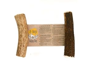 RF - Deer Bois de Cerf | Jouets à mâcher naturels pour Chiens | Mâcher des os pour Le Plaisir et Les Soins dentaires (M (Lot de 2), Hard)