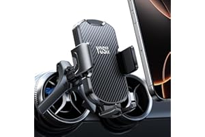 YOSH Uchwyt samochodowy na telefon do okrągłego otworu wentylacyjnego, kompatybilny z Mercedes-Benz klasy A/B/C/E/V, GLA/GLC/GLK, akcesoria Benz, do Audi a1 a3