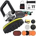 ETOOLAB 24pcs Professional Buffer Polishers,[3D Cooling Tech] 1200W Rotary Car Buffer Polisher Waxer, 6 Variable Speed Polisher Detachable Handle,Polisher for Car Detailing with 6”-7”Polishing Plate