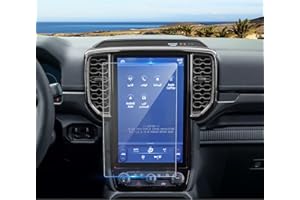 Coleya Films de Protection d'écran de Navigation Compatible avec Ford Ranger 2023 2024, Ranger Film Protecteur d'écran en Verre Trempé, 9H Anti-rayures GPS Protection d'écran (12 Pouces)