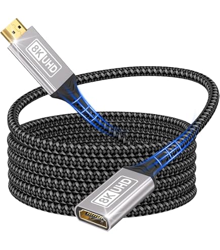 Gintooyun Cable d'extension Ethernet, RJ45 male vers femelle a vis CAT6
