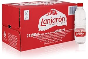Lanjarón Agua Mineral Natural - Pack de 24 Botellas x 0.5 l - Total: 12 l