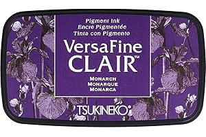 Tsukineko Monarch VersaFine Almohadilla de Tinta Clair, Material sintético, Color Morado, 5,6 x 9.7 x 2.3 cm