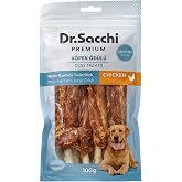 Dr.Sacchi Premium Tavuklu Beyaz Sığır Derisi Burgu &Ccedil;ubuk Tahılsız K&ouml;pek &Ouml;d&uuml;l&uuml; 5" 20 Gr 5'li