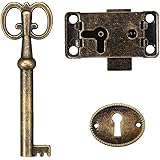 Schrankschloss mit Schlüssel, Messing, 63mm (1 Stück) : Amazon.de: Baumarkt