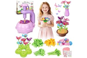 Gör-det-själv blompysselset, blommor, pysselleksaker med blommaskin, blomsterträdgård, leksak, bukett, pysselleksaker för flickor, för flickor och 3+ år –