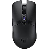 ASUS TUF M4 kablosuz oyun faresi | &ccedil;ift kablosuz mod - Bluetooth/RF 2,4 GHz, 12K DPI optik sens&ouml;r, 6 programlanabilir d&uuml;ğme