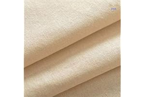 Calico Fabric 63 inch (160cm) Extra Wide Medium Weight, Premium Quality, 100% Unbleached Natural Cotton, by JRI® (3 Metrer)