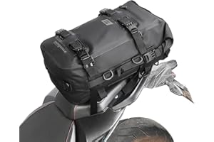 Rhinowalk Motor Pannier Bag 15L Multifunctional FullyWaterproof Rear Rack Trunk Motorcycle Seat Bag Motorbike Saddle Bag Professional Motor Accessories-Black