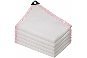 CAQXAQP Blanco Red Sombra Exterior Malla Sombra con Ojales,85% UV Balcon Mallas Sombreadoras Jardin 3X3m Toldo Vela de Sombra Red de Protección Solar para Invernadero Plantas Terraza