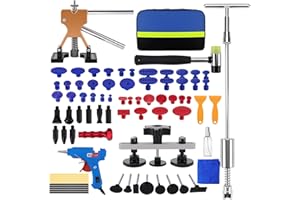 KAOLALI Tirabolli per Carrozzeria, Kit di 78 Estrattore per Ammaccature Senza Vernice, Ventosa Carrozzeria, Tira Bolli da Carrozzeria, per Auto Rimozione Ammaccature su Veicoli/Portiere