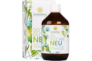 ‎SONNENMOOR So gut wie Neu® - Trinkkur mit Bärlauch, 20 Tage Trinkkur 500ml bestehend aus Moor und Kräutern