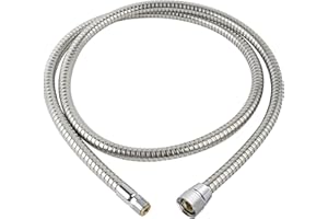 HYGIE RINSE 46174000 GROHE Küchenarmaturschlauch Ersatz, 59 Zoll StarLight Chrom-Finish, Ladylux Metalflex Schlauch für Grohe K4 K7, Bridge und Ladylux Cafe, Alira Spültischarmatur