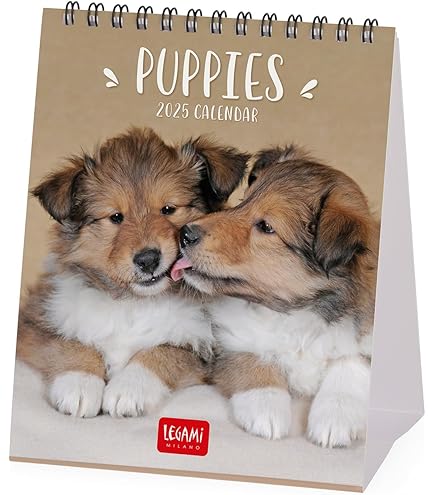 Calendario Agenda 2025 Con Cuccioli Di Cani - 22x44 Cm, Divertente E Pratico - Foto 9
