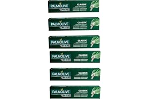 Bighart Palmolive Men Classic Shave Cream Pack of 6 - Smooth Shave, Rich Lather, Softens Facial Hair, Classic Fragrance, All Skin Types, Daily Grooming Essential