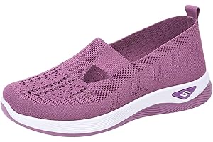ZUOYUE Chaussure De Sport Femme Orthopédiques Mode Air Running Course Chaussures sans Lacet Ete Outdoor Casual Mesh Respirant Confort Legere Sneakers Chaussures De Marche AntidéRapantes à Coussin