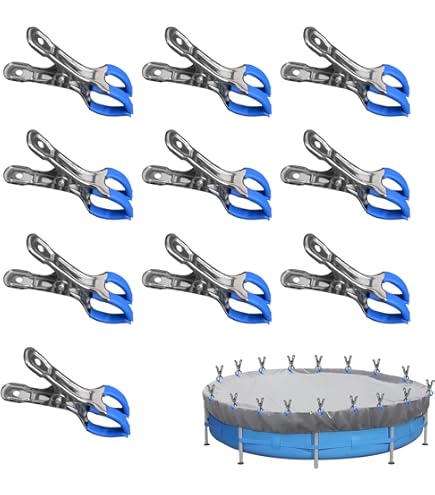 Lot De 10 Pince Serviette Plage, Clips Pratiques Pour Serviettes Et Vêtements Épais, Idéal Pour Plage Et Extérieur | Leroy Merlin