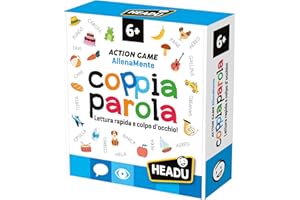 HEADU - Coppia Parola - Un gioco Di Lettura Rapida e Colpo D'Occhio | Giochi Educativi 5 6 7 8 Anni, Giochi Da Tavolo Bambini, Giochi Di Parole, Regalo Bambino 6 Anni, Regalo Bambina 7 Anni