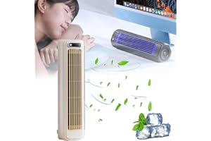 AZURAOKEY Outfany Cooling Ace, Shirem Cooling Ace, Tragbares Klimagerät Kühlventilator Leise mit 3 Geschwindigkeiten, Sherum Kühler Ventilator Tragbare Desktop-Turmlüfter