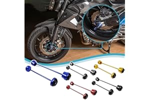 LORABABER XX eCommerce 2 PCS Vorderradhinterradgabelschutz Frame Slider Crash Protector Fallschutz für Yamaha MT-07 FZ-07 Moto Cage XSR 700 2014-2020 2015 2016 2017 2018 2019 (Titan)