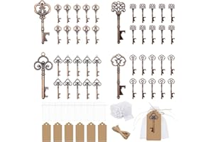 GEERDAN 40pcs Bomboniere Matrimonio Chiave Apribottiglie, Regali per Matrimonio Decorazioni Baby Shower per Ospiti Feste Banchetti Bar Forniture (Rame)