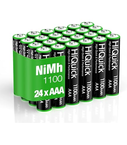 16x AAA Akkus 1100mAh – Wiederaufladbar, Geringe Selbstentladung, NiMH