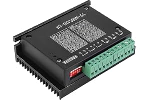 LIEBEWH TB6600 Driver motore passo-passo ibrido Controller CNC bifase 0,2-5A Ingresso DC12-48V per macchine per incisione, macchine utensili CNC, macchine per l'imballaggio